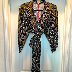 Banana Republic Zebra Kimono dress by Issa London - NWOT